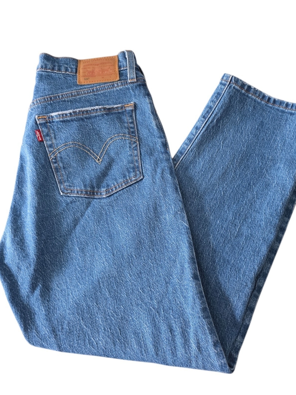 Levi’s Premium 501 Original Cropped Jeans W29 L26 Jazz Pop Blue